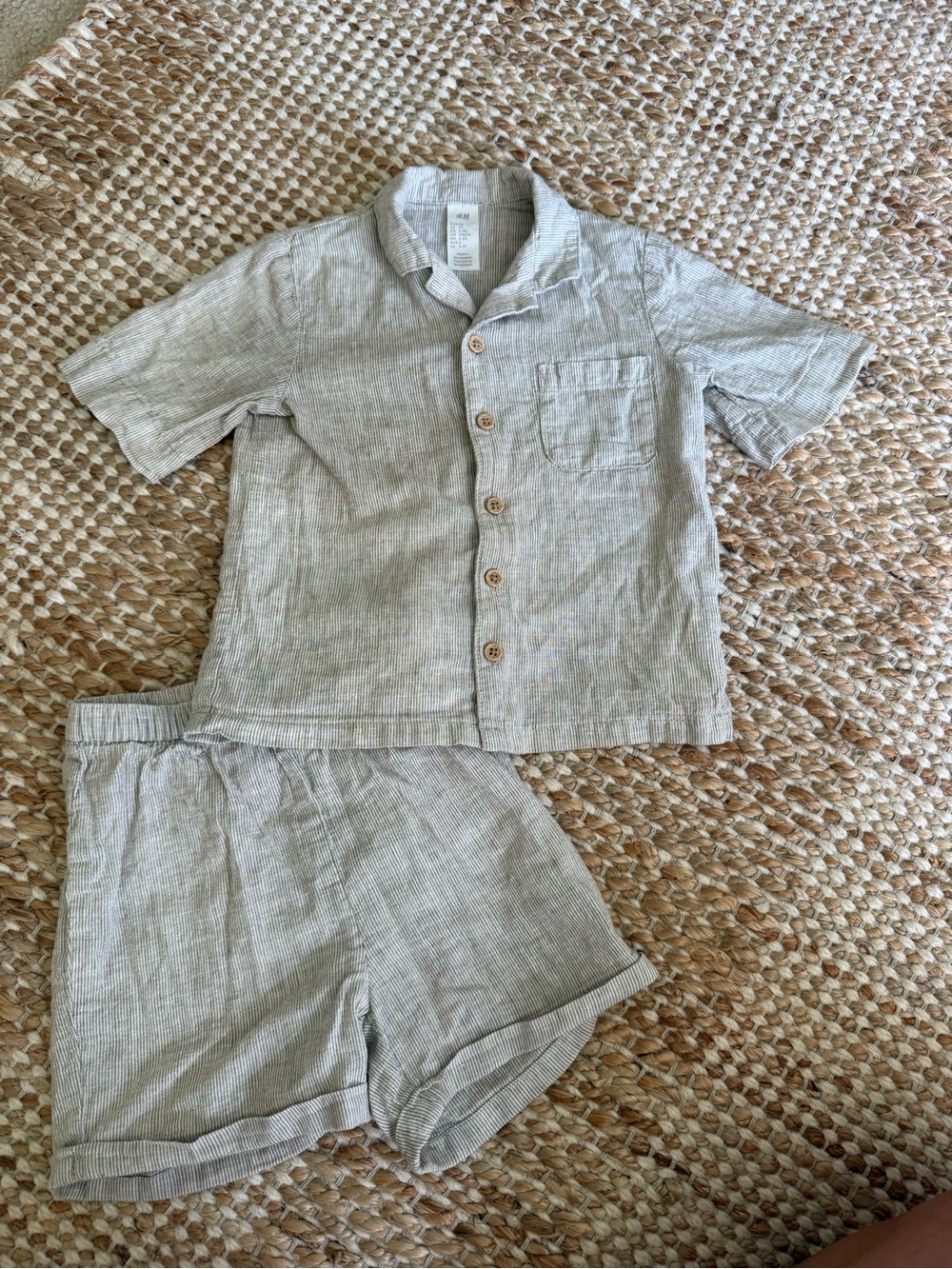 Linen/Cotton Shorts Set - 3T